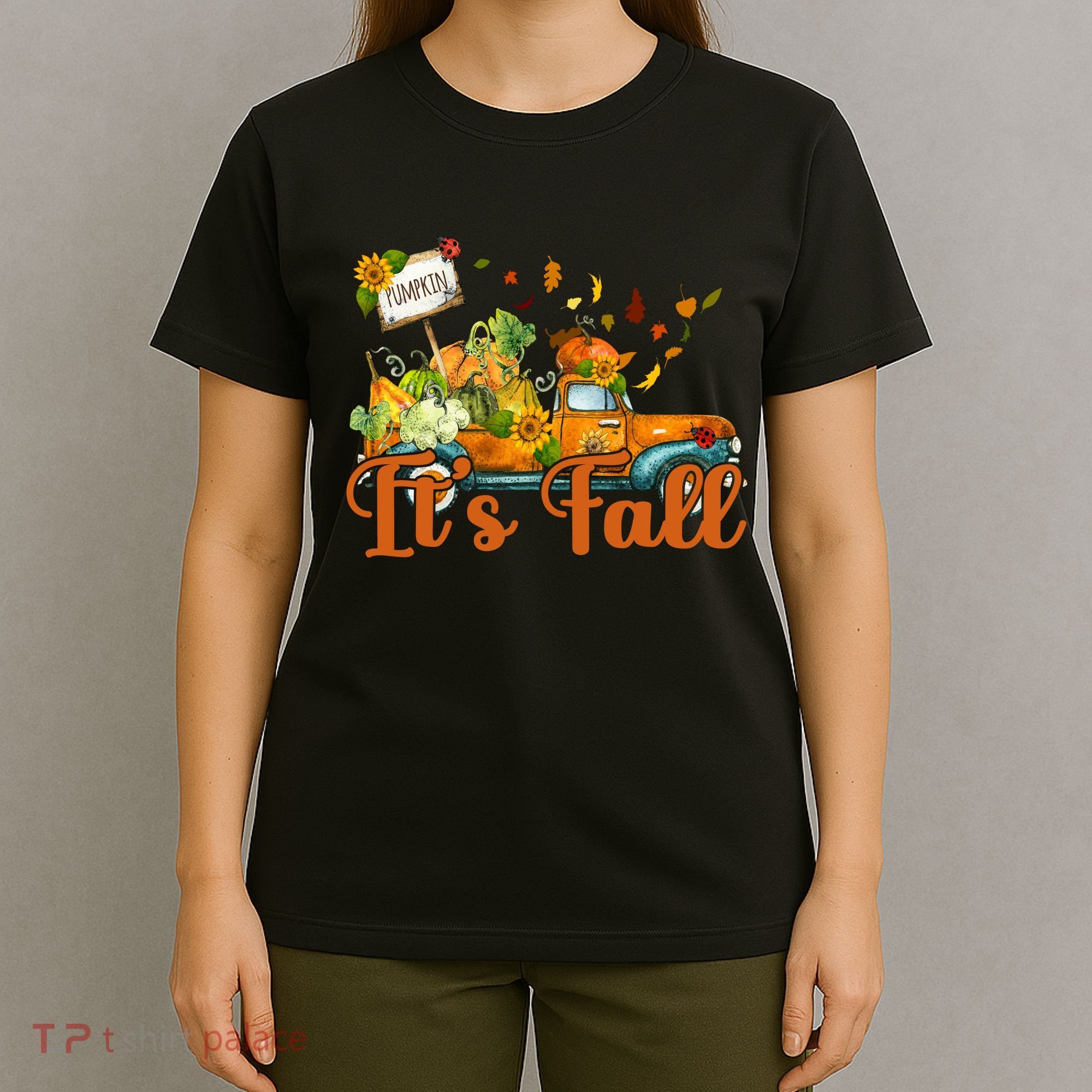 Its Fall Pumpkin Vintage Truck T-Shirt