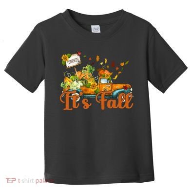 Its Fall Pumpkin Vintage Truck Toddler T-Shirt