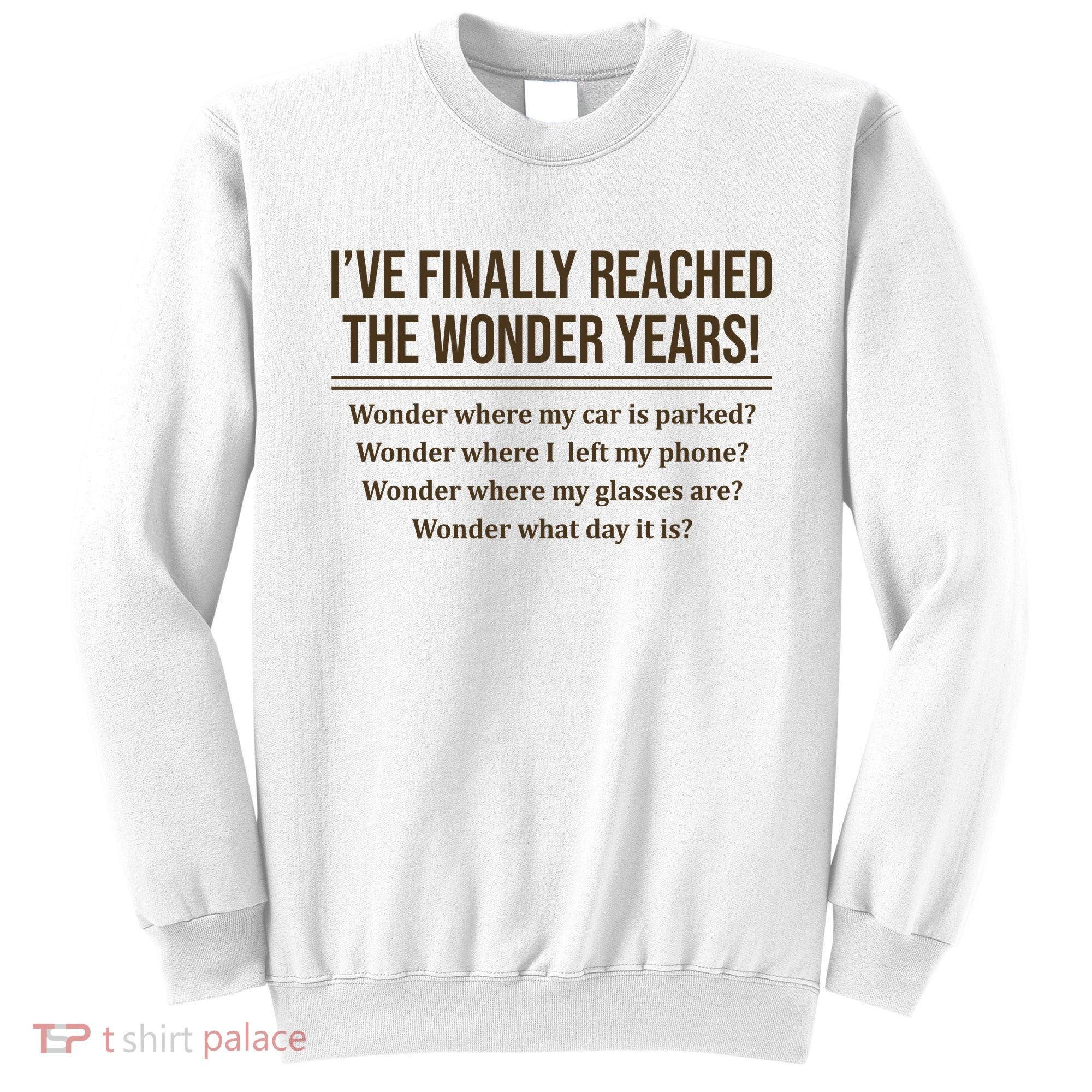 Ive Finally Reached The Wonder Years Funny Sweatshirt