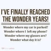 Ive Finally Reached The Wonder Years Funny Button thumb 1