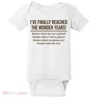Ive Finally Reached The Wonder Years Funny Baby Bodysuit thumb 0