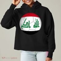 Iraqi Futbol Soccer Team Ladies Heavyweight Boxy Pullover Hoodie thumb 0