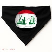 Iraqi Futbol Soccer Team USA-Made Doggie Bandana thumb 0
