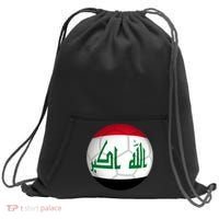 Iraqi Futbol Soccer Team Sweatshirt Cinch Pack Bag thumb 0