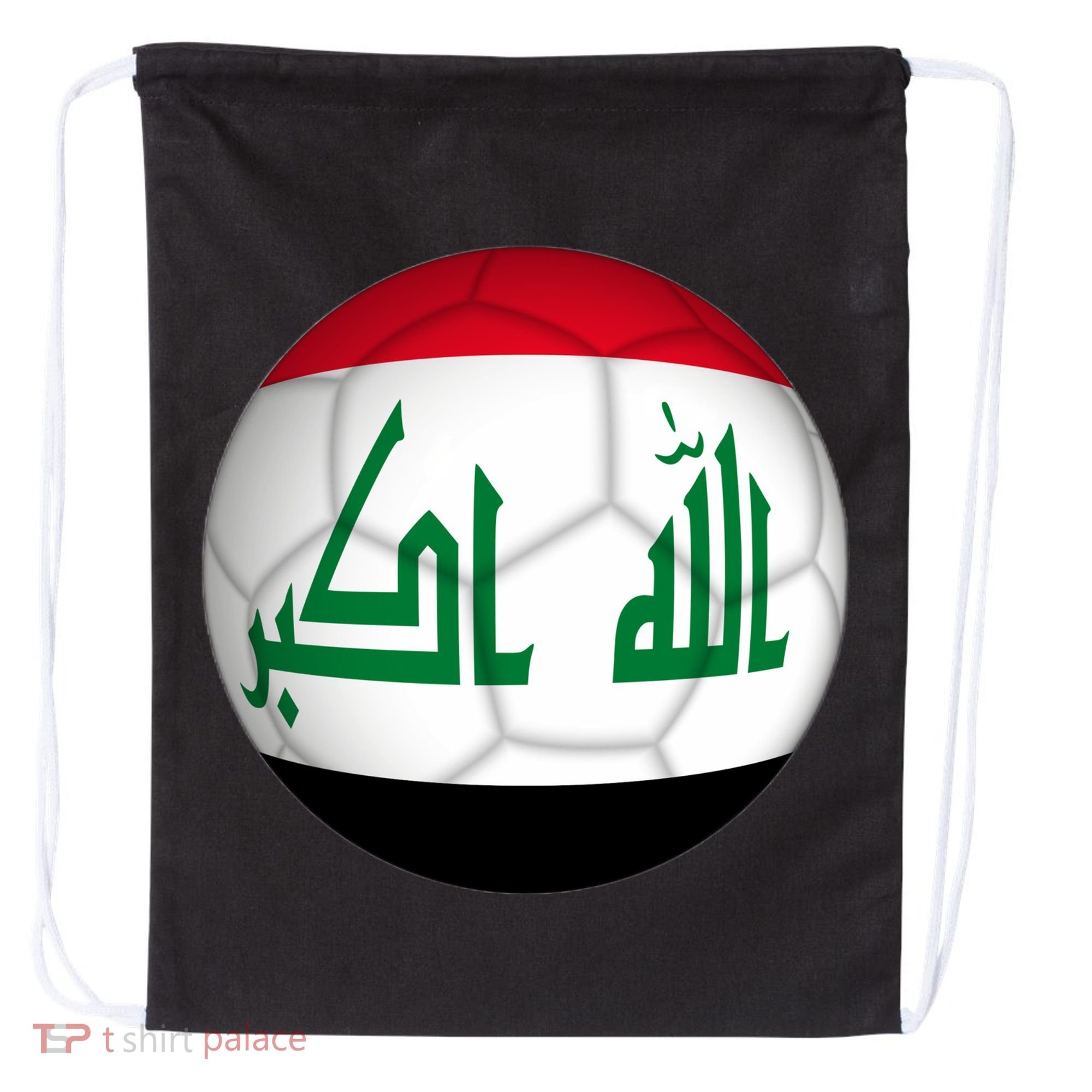 Iraqi Futbol Soccer Team Drawstring Bag