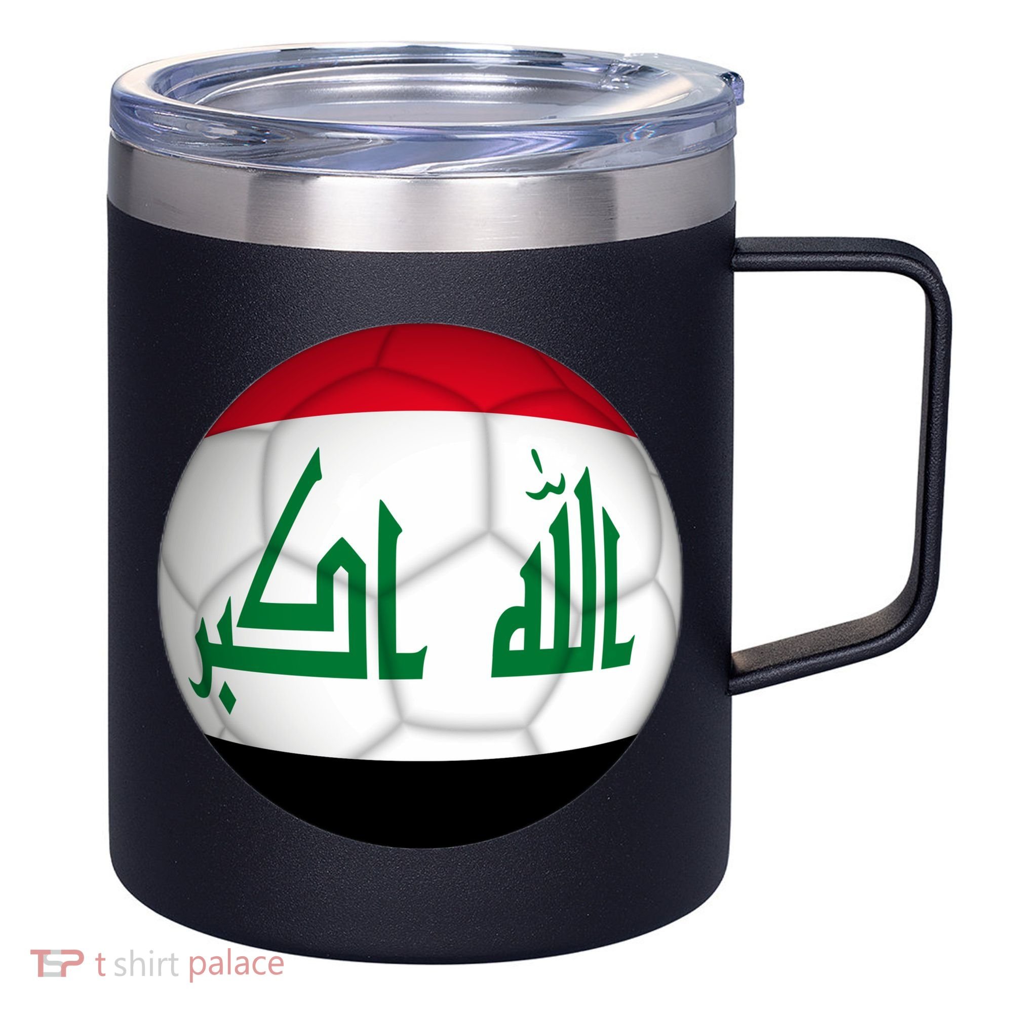 Iraqi Futbol Soccer Team 12oz Stainless Steel Coffee Mug