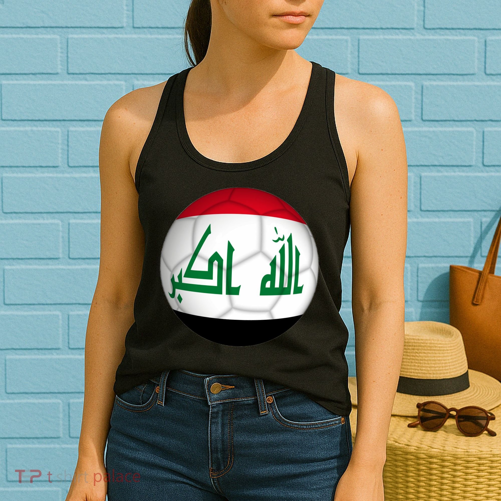 Iraqi Futbol Soccer Team Women's Tank Top