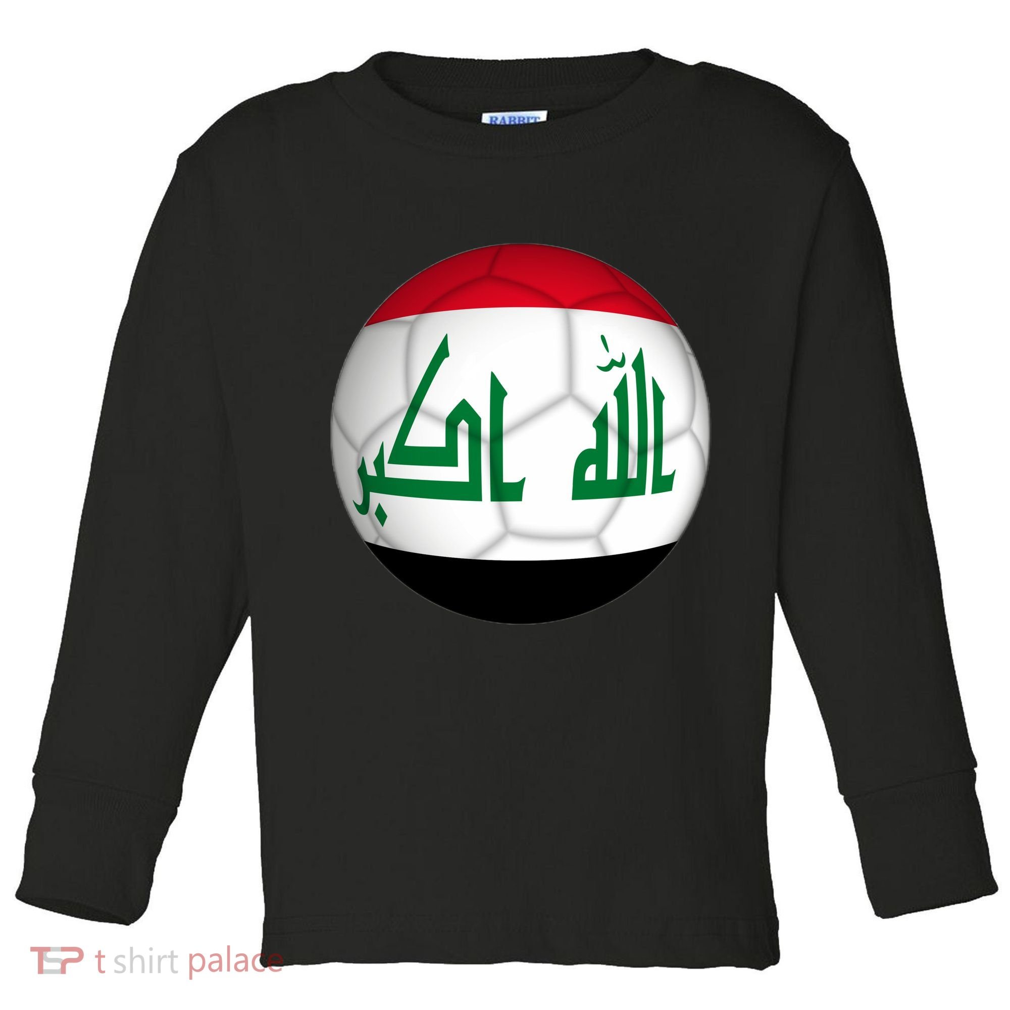 Iraqi Futbol Soccer Team Toddler Long Sleeve Shirt