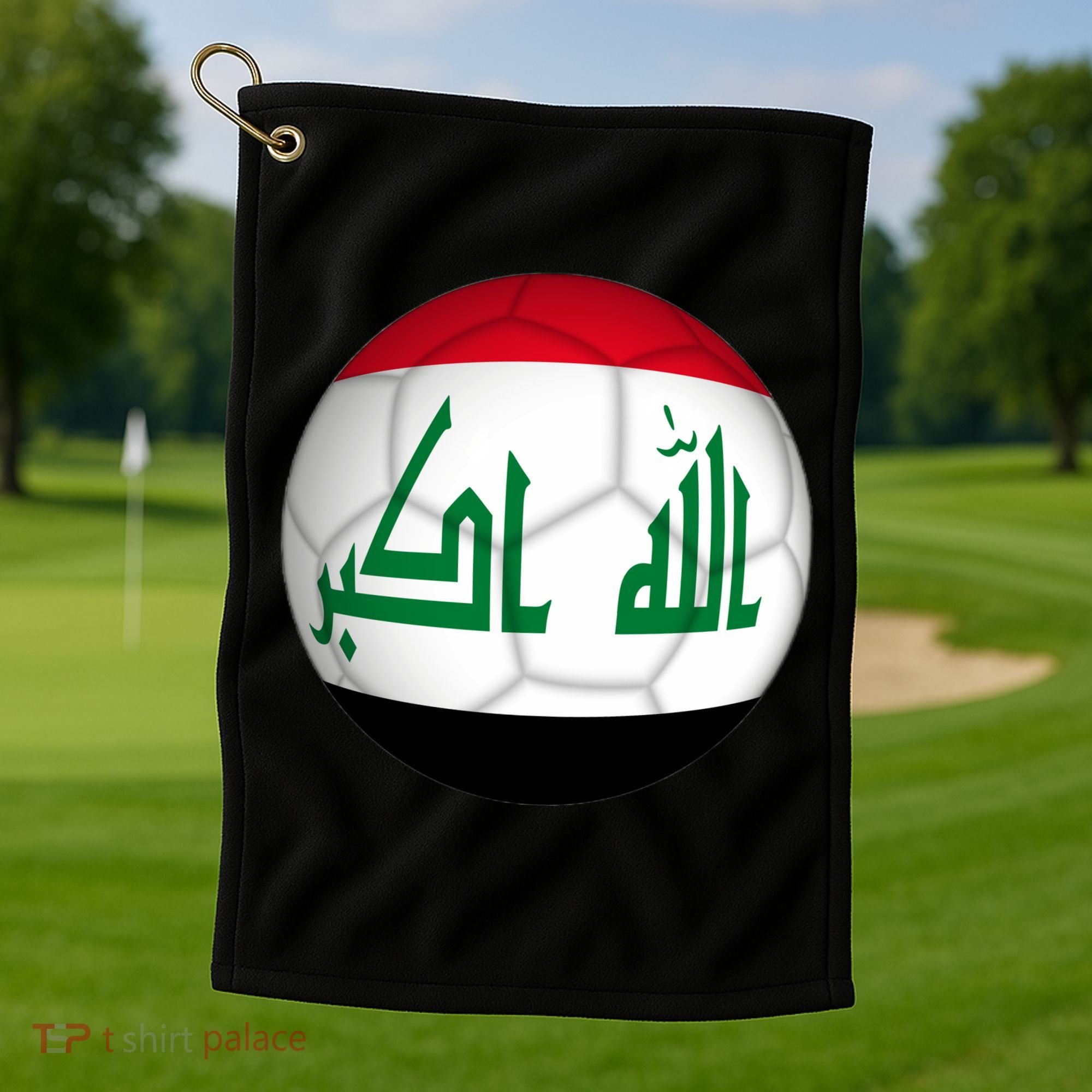 Iraqi Futbol Soccer Team Golf Towel