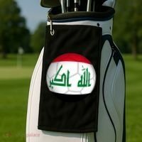 Iraqi Futbol Soccer Team Golf Towel thumb 2