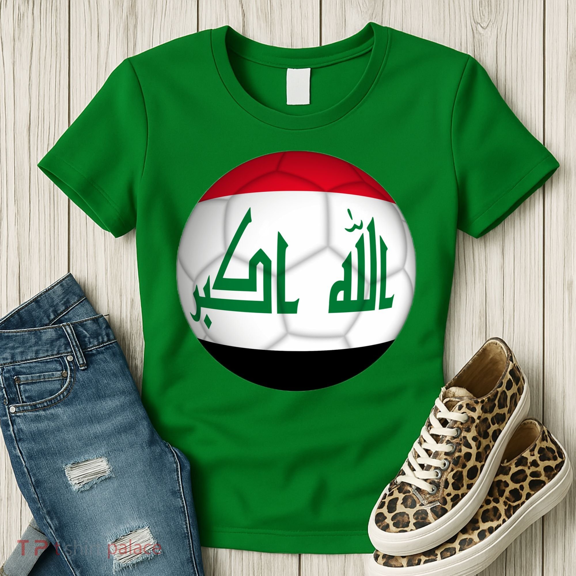 Iraqi Futbol Soccer Team Women's T-Shirt