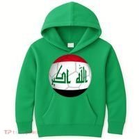 Iraqi Futbol Soccer Team Kids Hoodie thumb 0