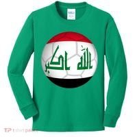 Iraqi Futbol Soccer Team Kids Long Sleeve Shirt thumb 0