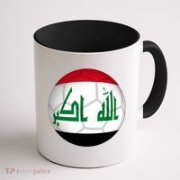 Iraqi Futbol Soccer Team Front And Back Coffee Mug thumb 1