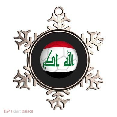 Iraqi Futbol Soccer Team Front And Back Ornament