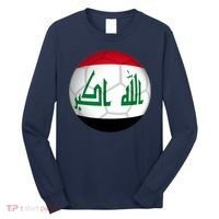 Iraqi Futbol Soccer Team Front And Back Long Sleeve Shirt thumb 0