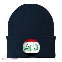 Iraqi Futbol Soccer Team Front And Back Beanie thumb 0