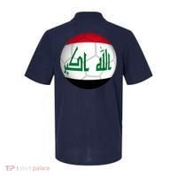 Iraqi Futbol Soccer Team Front And Back Polo thumb 1