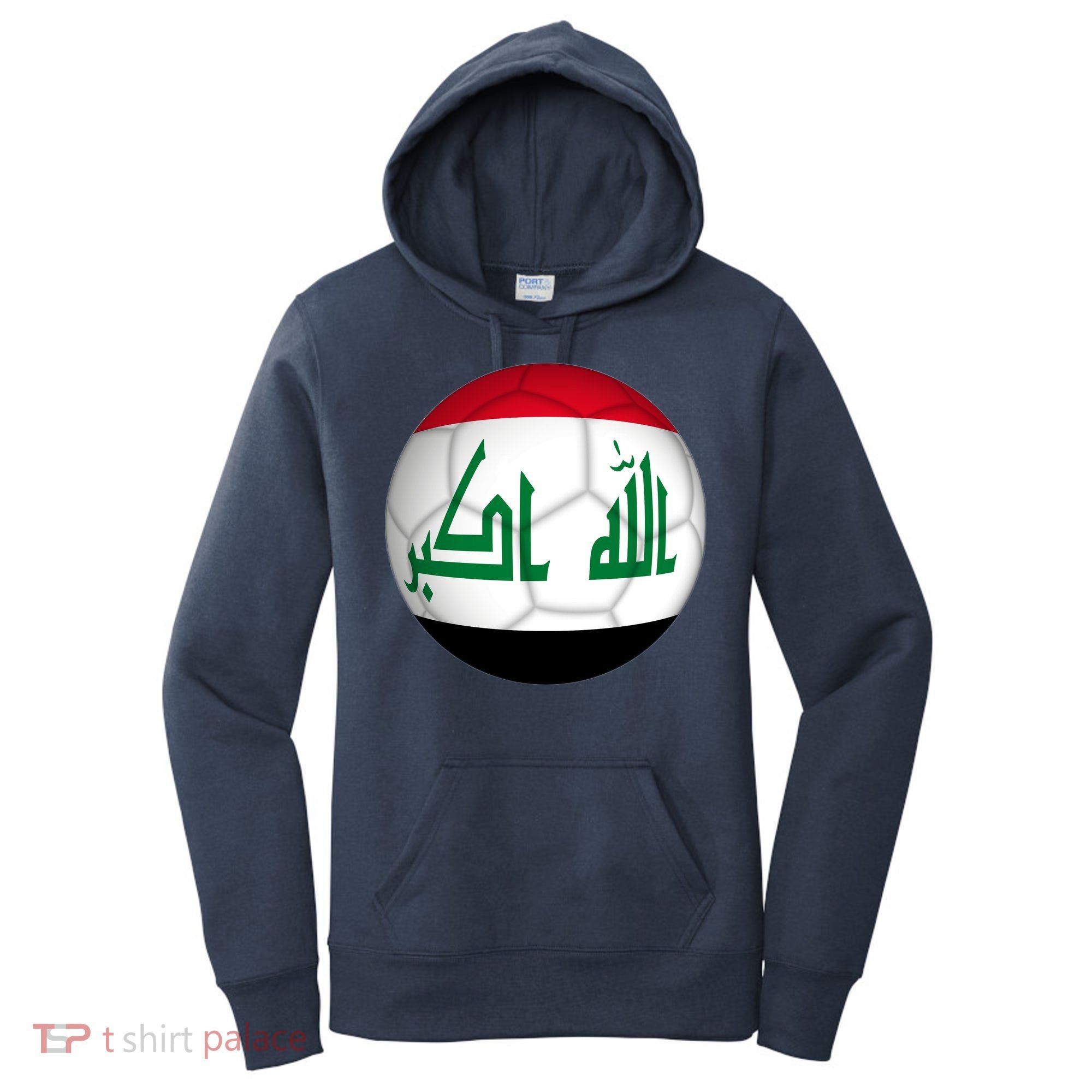 Iraqi Futbol Soccer Team Front And Back Women's Hoodie