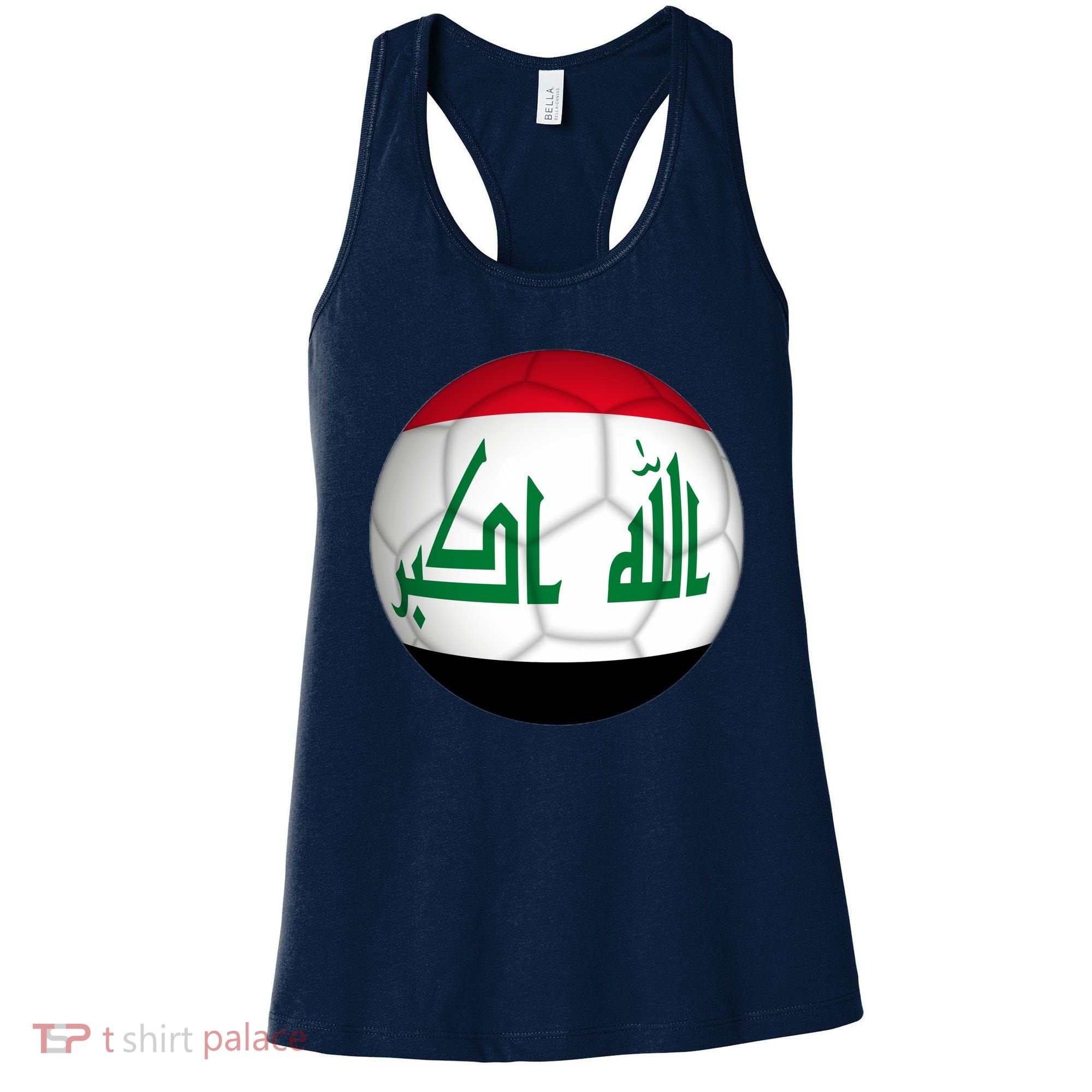 Iraqi Futbol Soccer Team Front And Back Women's Tank Top