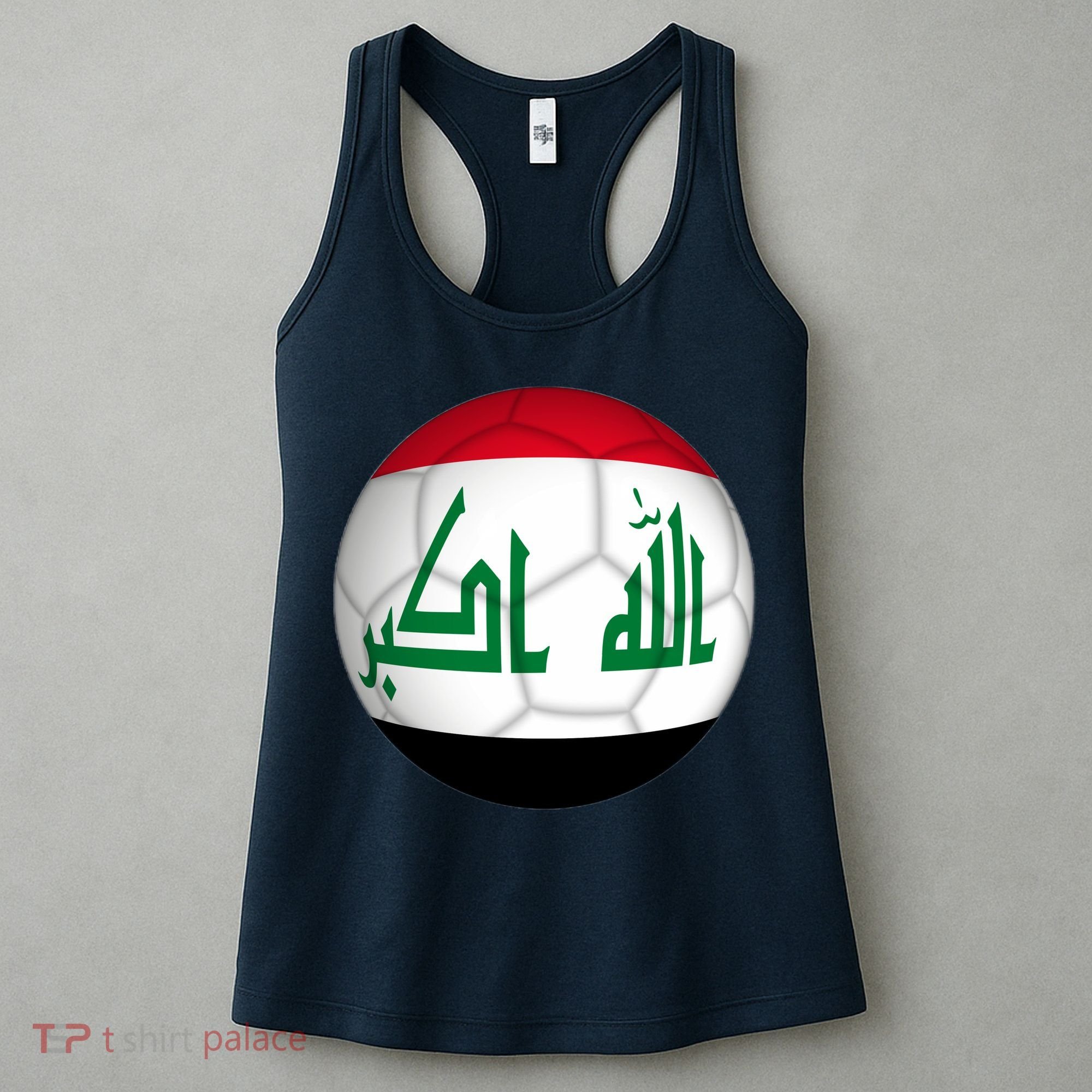 Iraqi Futbol Soccer Team Front And Back Women's Tank Top