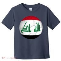 Iraqi Futbol Soccer Team Front And Back Toddler T-Shirt thumb 0