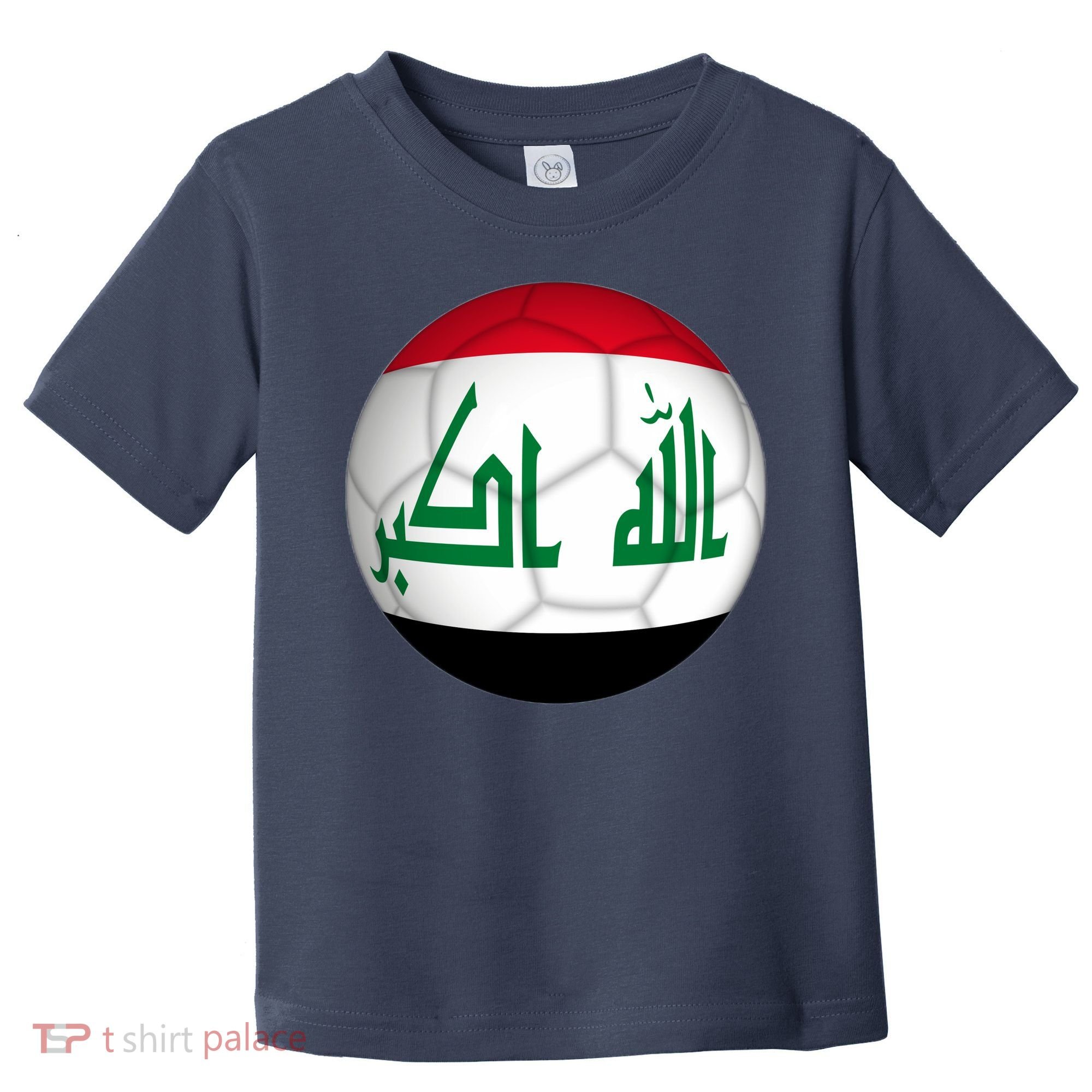 Iraqi Futbol Soccer Team Front And Back Toddler T-Shirt