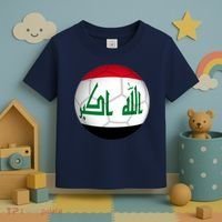 Iraqi Futbol Soccer Team Front And Back Toddler T-Shirt thumb 3