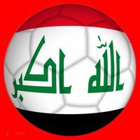 Iraqi Futbol Soccer Team Front And Back Santa Hat thumb 2