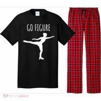 Ice Figure Skating Gift Skater Funny Go Figure Cute Gift Pajama Set thumb 0