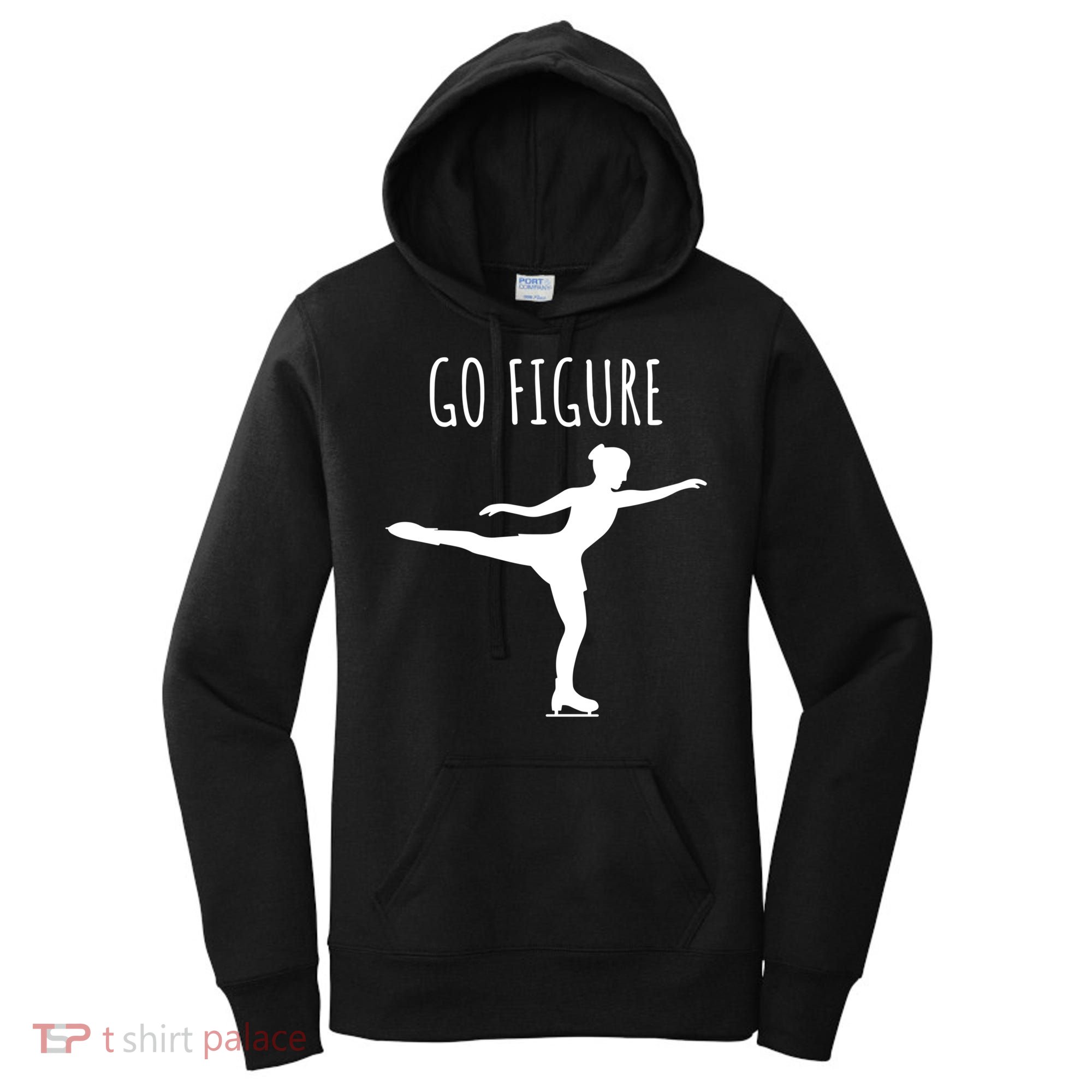 Ice Figure Skating Gift Skater Funny Go Figure Cute Gift Women's Hoodie