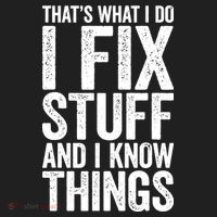 I Fix Stuff And I Know Things Mechanic Tumbler thumb 3