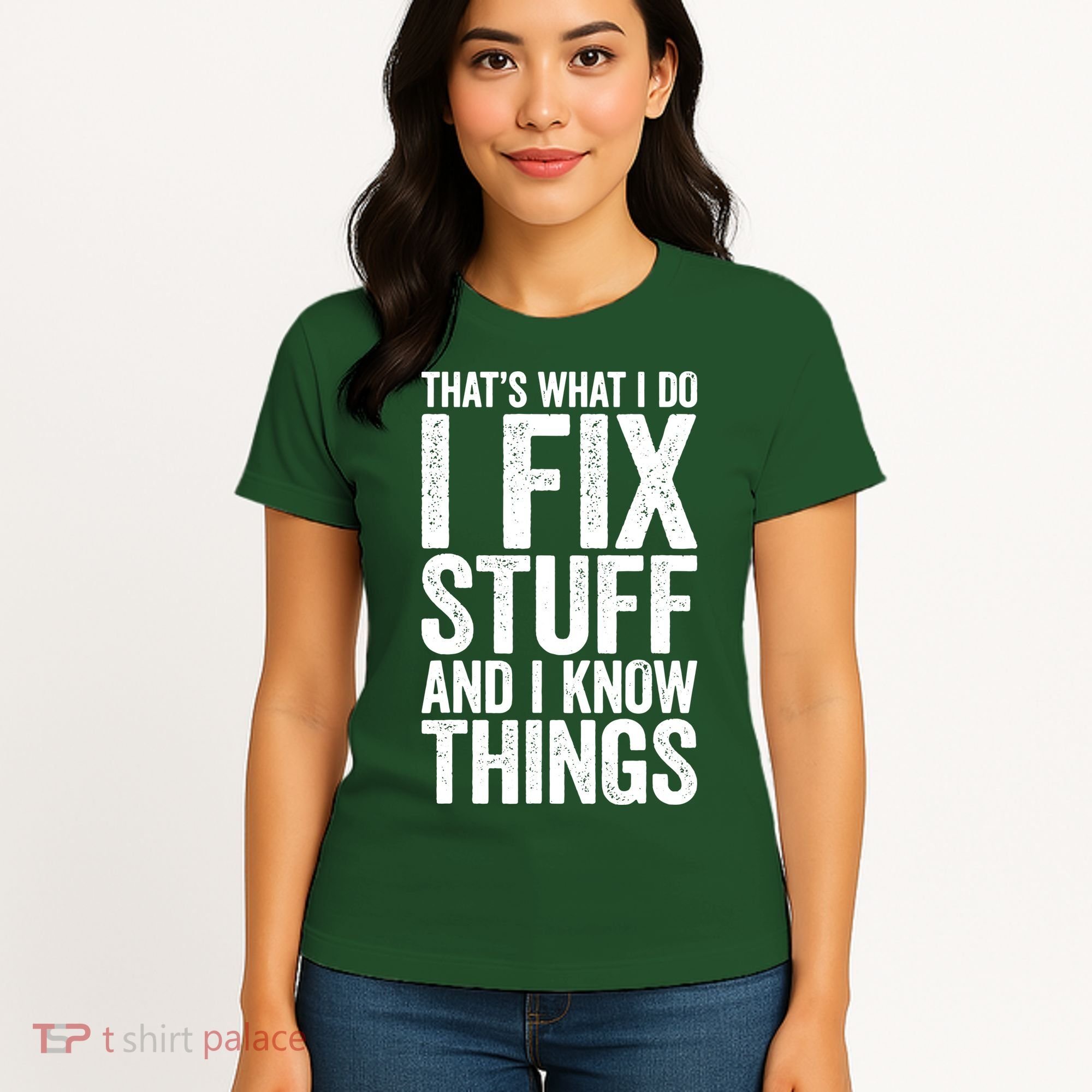 I Fix Stuff And I Know Things Mechanic Women's T-Shirt