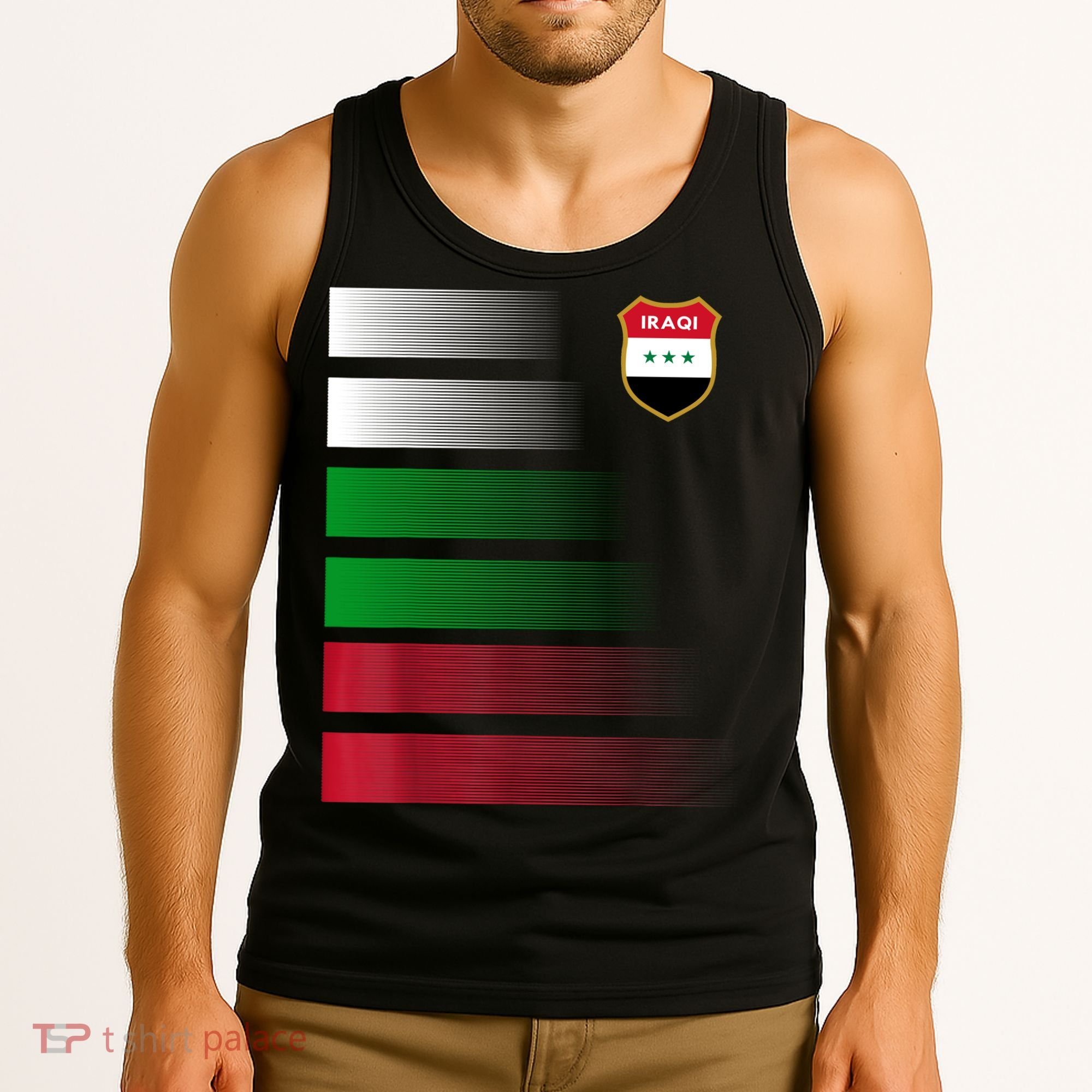 Iraqi Futbol Soccer Jersey Tank Top