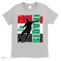 Iraqi Futbol Soccer Player T-Shirt thumb 0