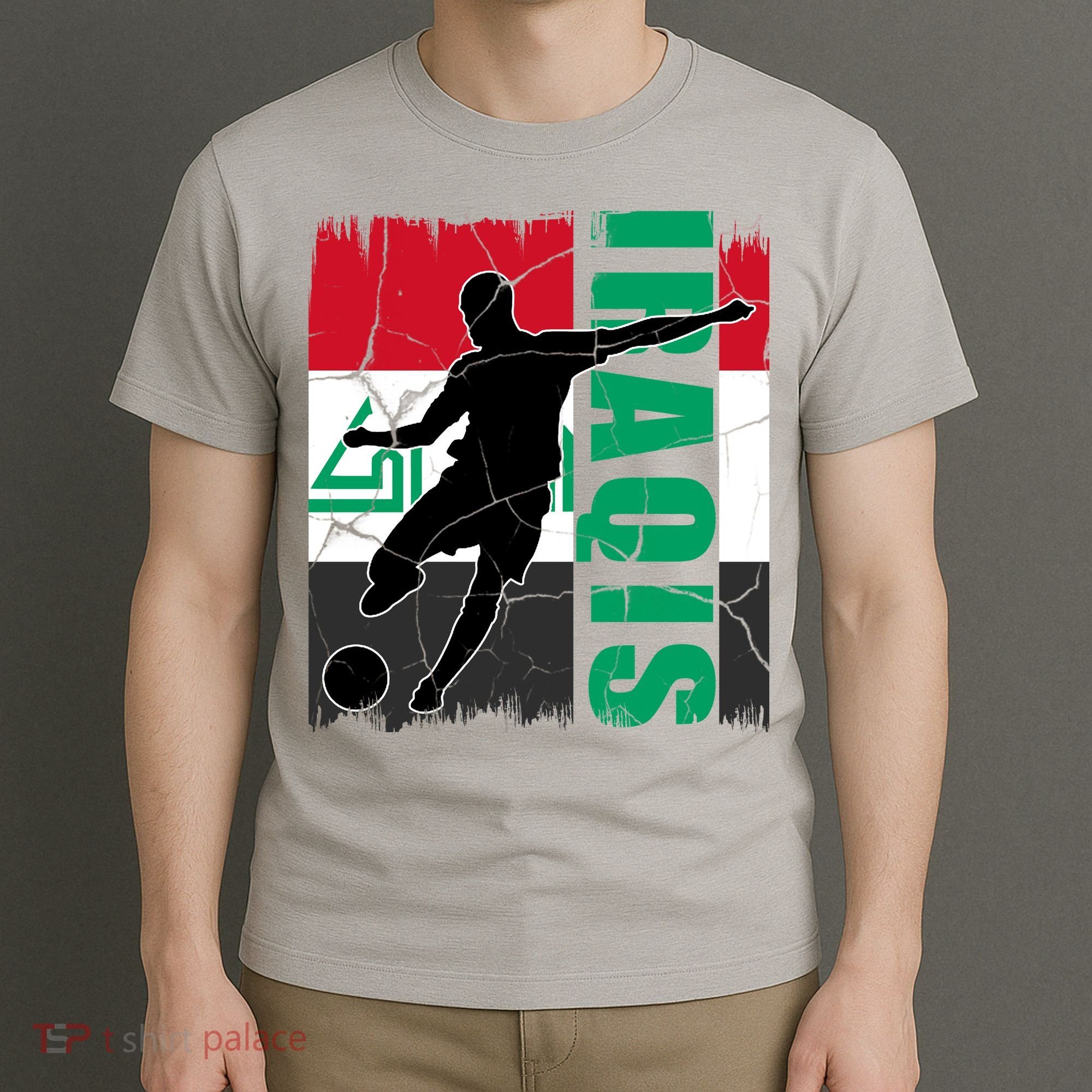 Iraqi Futbol Soccer Player T-Shirt