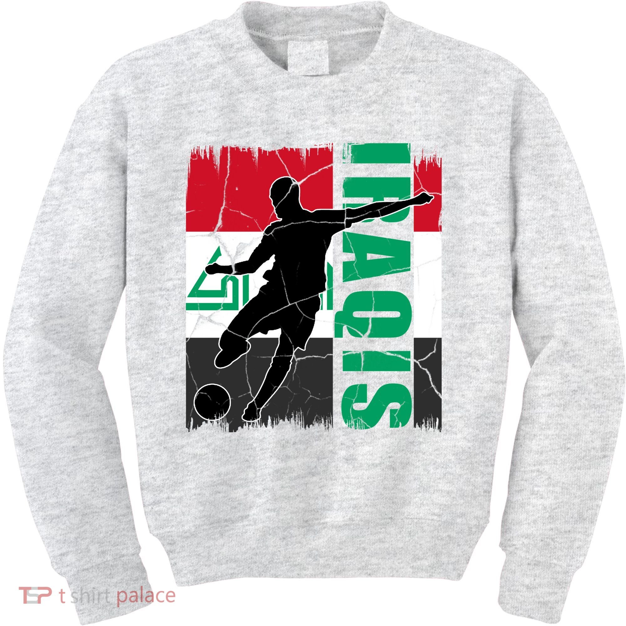 Iraqi Futbol Soccer Player Kids Sweatshirt
