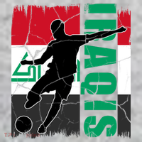 Iraqi Futbol Soccer Player Kids Sweatshirt thumb 2