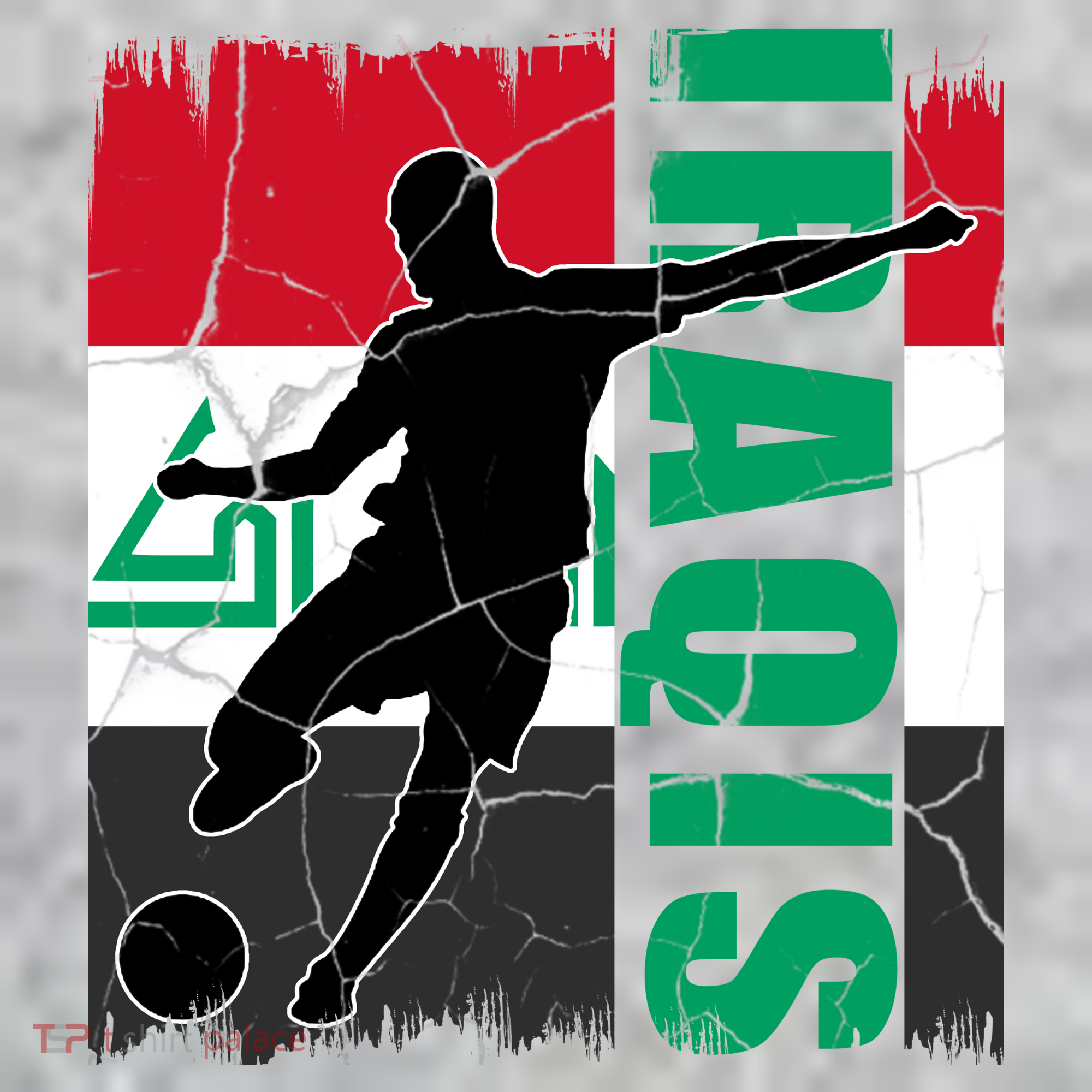 Iraqi Futbol Soccer Player Kids Sweatshirt
