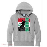 Iraqi Futbol Soccer Player Kids Hoodie thumb 0