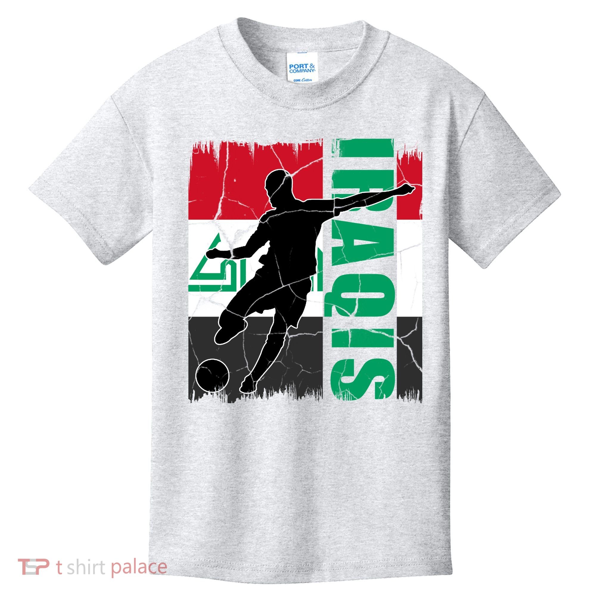 Iraqi Futbol Soccer Player Kids T-Shirt