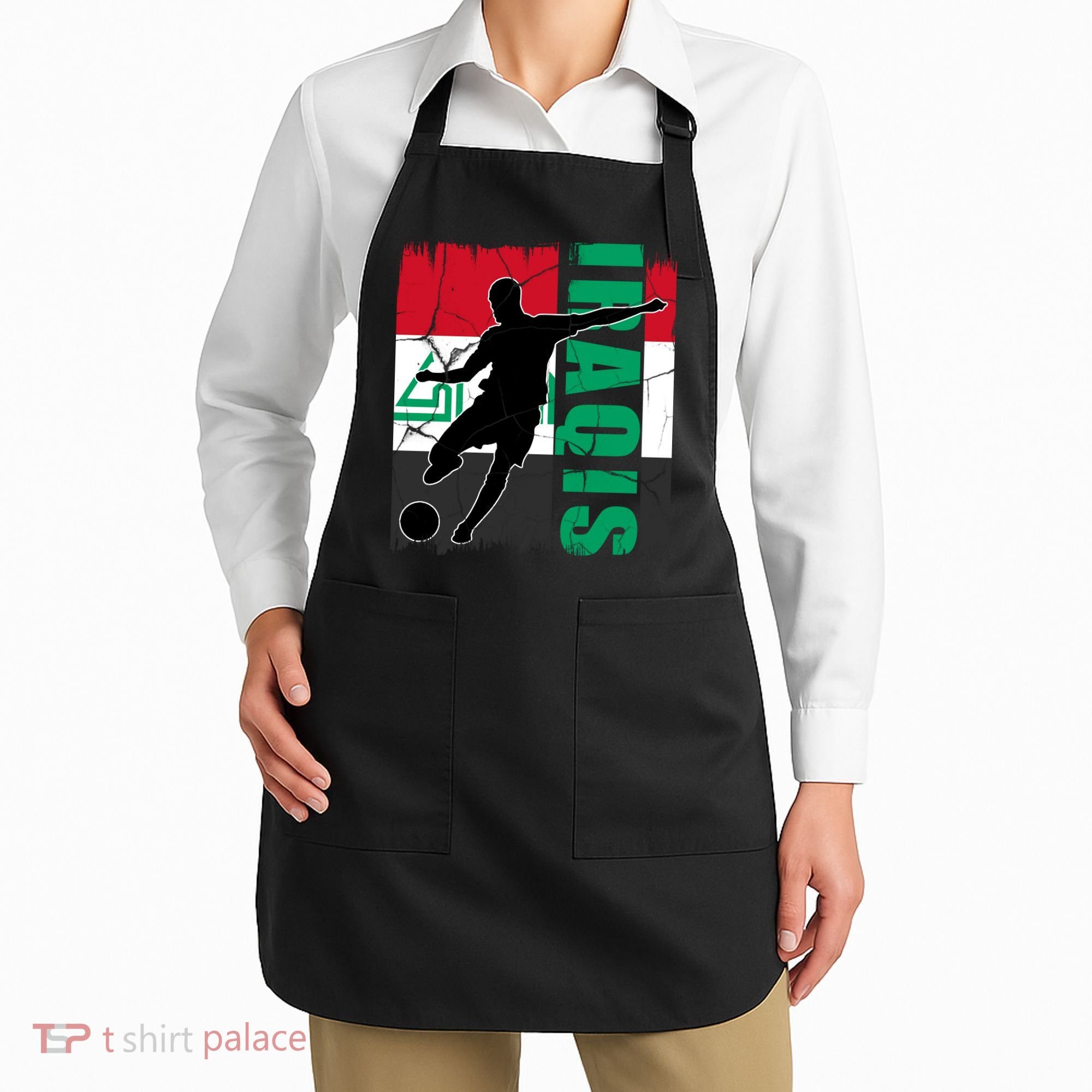 Iraqi Futbol Soccer Player Apron