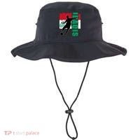 Iraqi Futbol Soccer Player Bucket Hat thumb 0