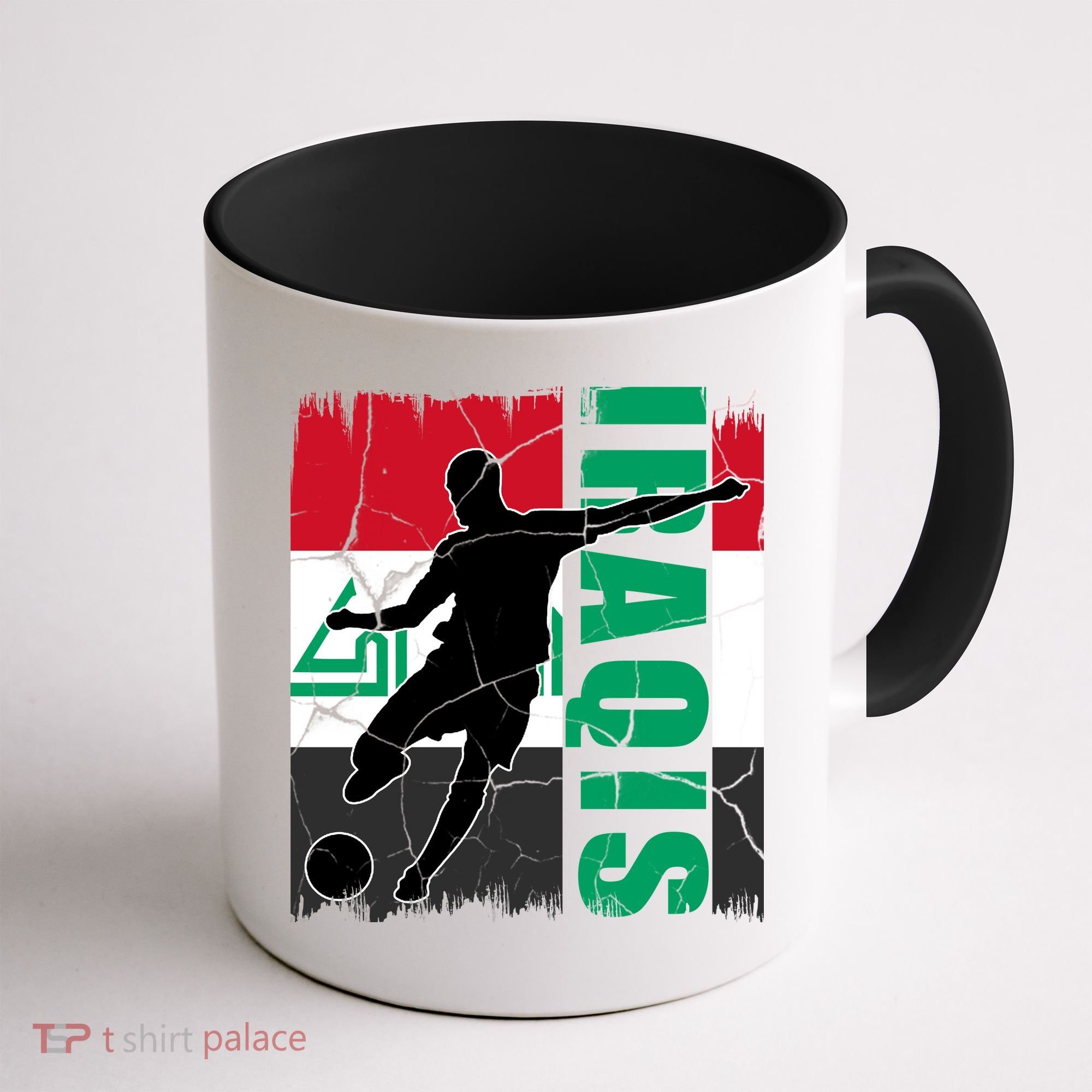 Iraqi Futbol Soccer Player Coffee Mug