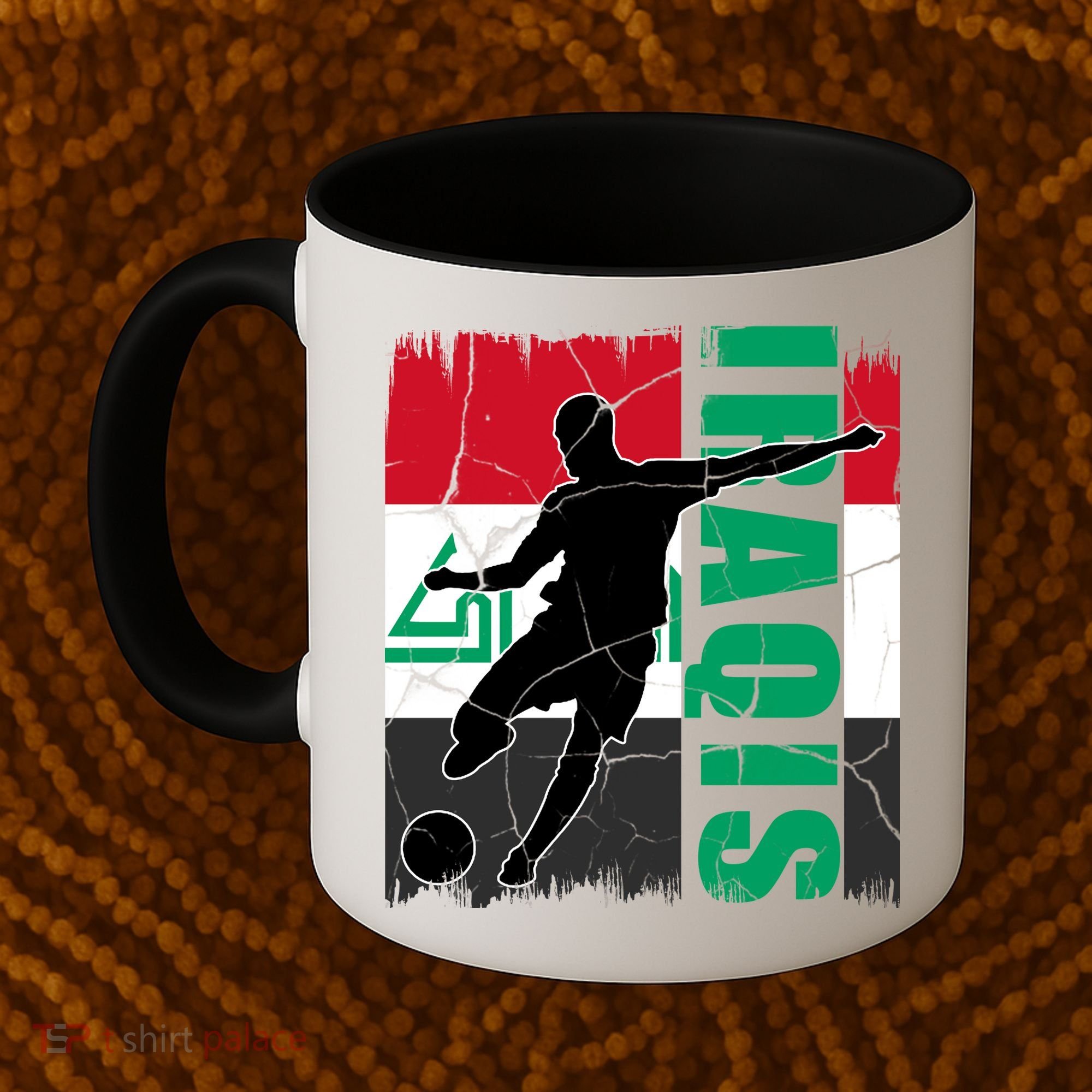 Iraqi Futbol Soccer Player Coffee Mug