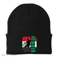 Iraqi Futbol Soccer Player Beanie thumb 0
