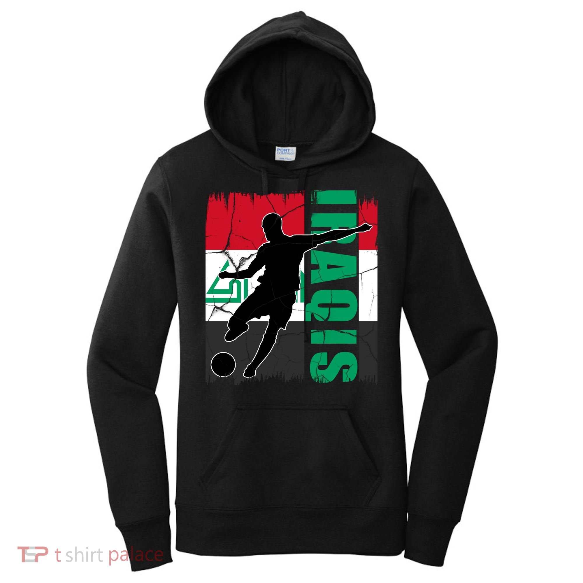 Iraqi Futbol Soccer Player Women's Hoodie