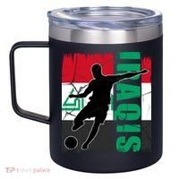 Iraqi Futbol Soccer Player 12oz Stainless Steel Coffee Mug thumb 2
