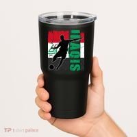 Iraqi Futbol Soccer Player Tumbler thumb 2