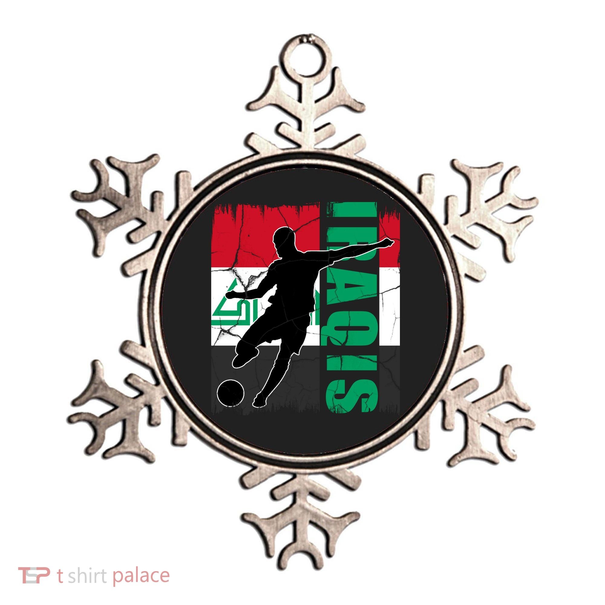 Iraqi Futbol Soccer Player Ornament